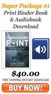 Turnaround Point book by Gary Gunn - Print and audiobook package